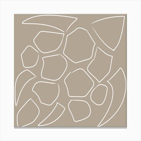 Taupe Turtle Canvas Print