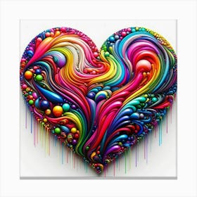 Colorful Heart 1 Canvas Print