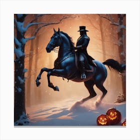 Halloween Horse Canvas Print