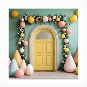 Pastel Balloons Canvas Print