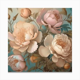 Peonies 4 Canvas Print