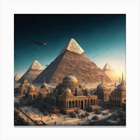Egyptian City 4 Canvas Print