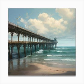 Pier bridge Canvas Print