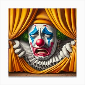 Clown Crying Canvas Print