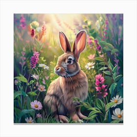 Springtime Rabbit Canvas Print