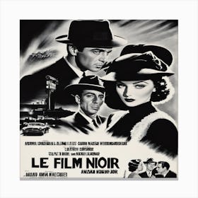 Le Film Noir 1 Canvas Print