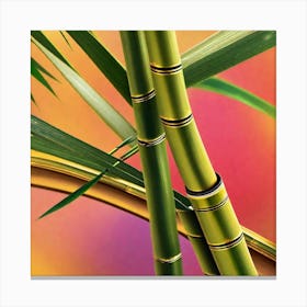 Bamboo Stems Canvas Print