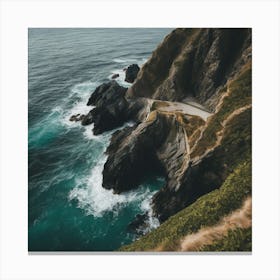 Cliffs And Ocean Canvas Print