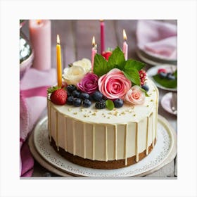 Birthday Cake Canvas Print