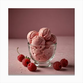 Ice Cream In A Bowl 2 Canvas Print