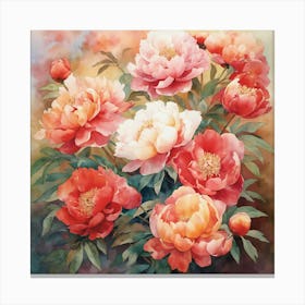 Peonies 6 Canvas Print