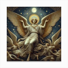 Angel Of The Moon 4 Canvas Print