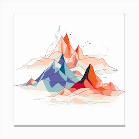 Harsh Mountains Canvas Print