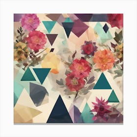 Abstract Floral Pattern Canvas Print