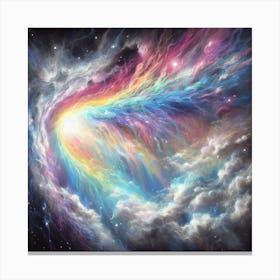 Chalk Pastel Galaxy 2 Canvas Print