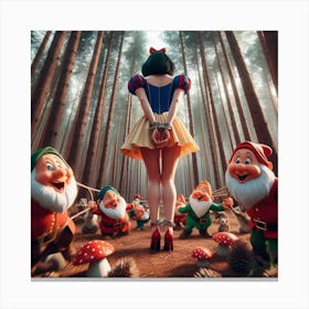 Snow White And The Seven Dwarfs 5 Canvas Print