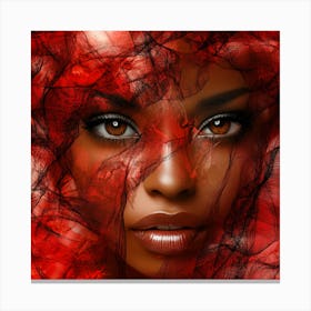 Afro-American Beauty 4 Canvas Print