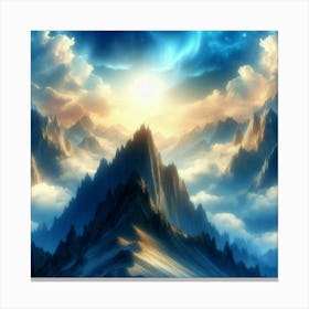 Sky And Clouds Wallpaper Canvas Print