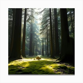 Mossy Forest 4 Canvas Print