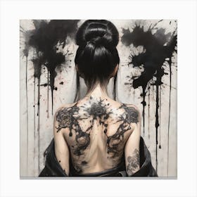 Asian Tattoos Canvas Print