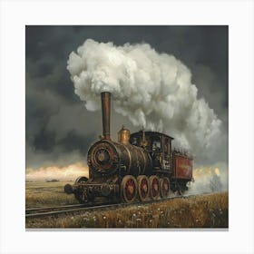 Steam Locomotive Canvas Print