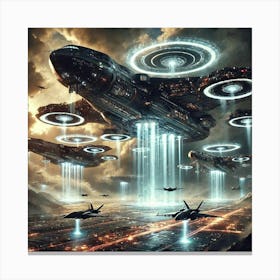 Airborne Command Carriers Stratospheric Sovereigns Canvas Print