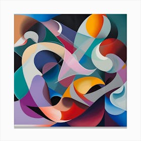 Abstract Shapes Art Print  Canvas Print