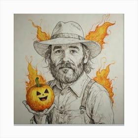 Jack O'Lantern 1 Canvas Print