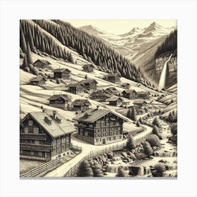 Swiss Village 3 Canvas Print