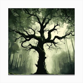 Tree In The Forest Canvas Print