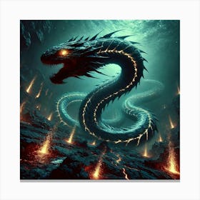 Deep Sea Serpent 2 Canvas Print