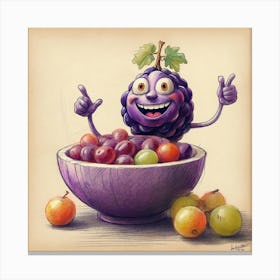 Purple Grapes 1 Canvas Print