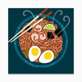 Ramen Noodles for Lunch Canvas Print