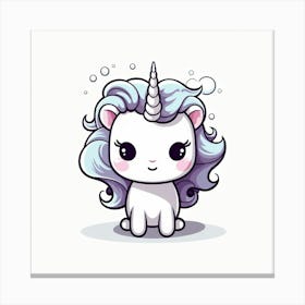 Cute Unicorn 511 Canvas Print