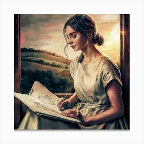 Jane Austen Canvas Print