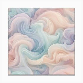 Pastel Wavy Wallpaper Canvas Print