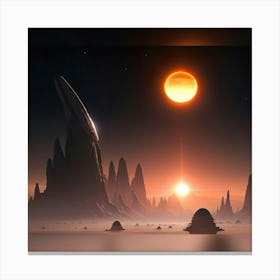 Distant World Canvas Print