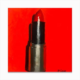 Scarlet Lipstick Canvas Print