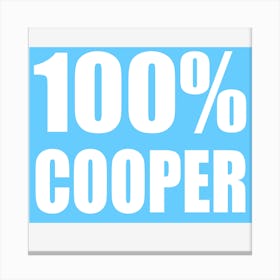 100 % Cooper 1 Canvas Print