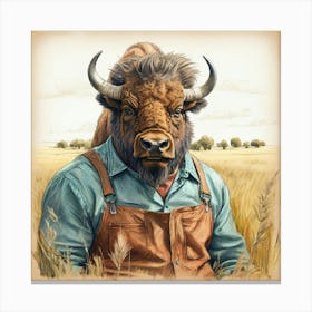 Bison 16 Canvas Print