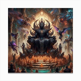 Demon Throne Canvas Print