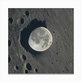 Nasa Moon Canvas Print