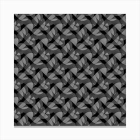 Abstract Black And White Seamless Pattern Canvas Print