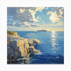 Sunrise Over Cliffs Canvas Print