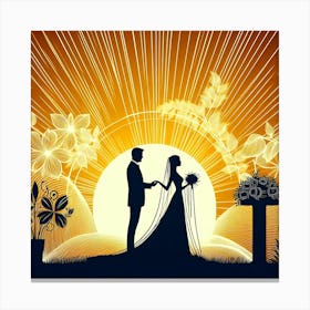 Creative Love And Relationship Illustration 94 Canvas Print