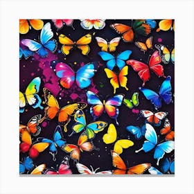 Colorful Butterflies 41 Canvas Print