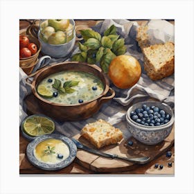 Blueberry Soup Canvas Print