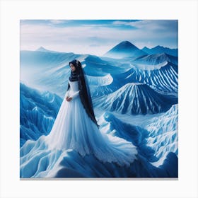 Muslim Bride In The Mountains 1 Canvas Print