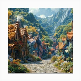 Fairytale Village 6 Canvas Print