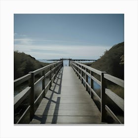 Bridge Over A Lake Canvas Print